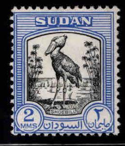 SUDAN Scott 99 MH* 1951 Shoebill bird stamp