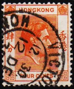 Hong Kong. 1938 4c S.G142 Fine Used