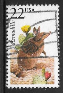USA 2296: 22c Nine-banded Armadillo (Dasypus novemcinctus), single, used, VF