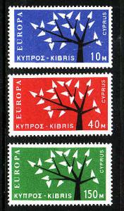 Cyprus-Sc#219-21-Unused NH Europa set-1963-