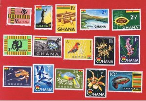 Ghana #48-60 #C1-C2  MNH OG   Various Scenes  Free S/H