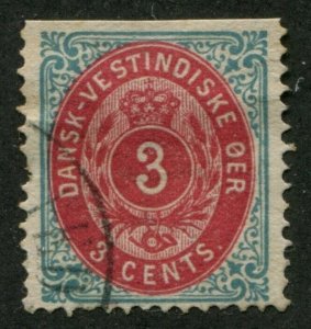 DANISH WEST INDIES #6 USED