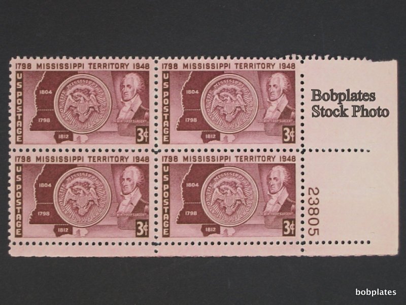 BOBPLATES #955 Mississippi Plate Block F-VF MNH ~ See Details for #s/Pos