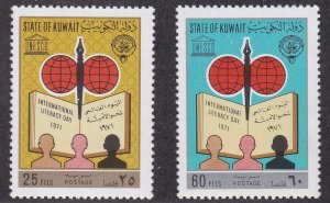 Kuwait # 533-534, International Literacy Day, NH, 1/2 Cat.