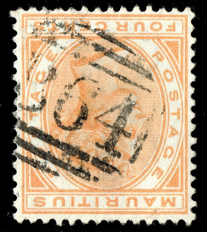 [st1592] MAURITIUS used in SEYCHELLES 1883-90 SG#Z57 Cat.value: £70