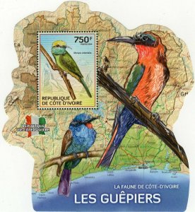 Bee-eaters Stamp Birds Merops Orientalis Souvenir Sheet MNH #1562