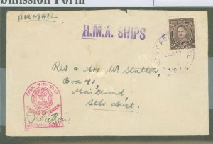 Australia   1949 3d rate H.M.A. Ships.  Navy Post Office No. 1 (Darwin)