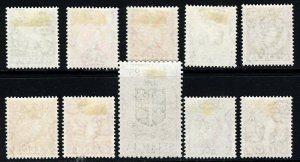 ST LUCIA Queen Elizabeth II 1953-63 Definitive Set to 25c. SG 172 to SG 181 MINT