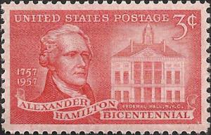 # 1086 MINT NEVER HINGED ALEXANDER HAMILTON