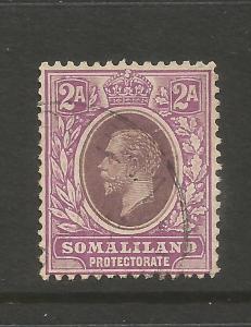  SOMALILAND PROTECTORATE 1912-19  2a  KGV   FU  SG 62