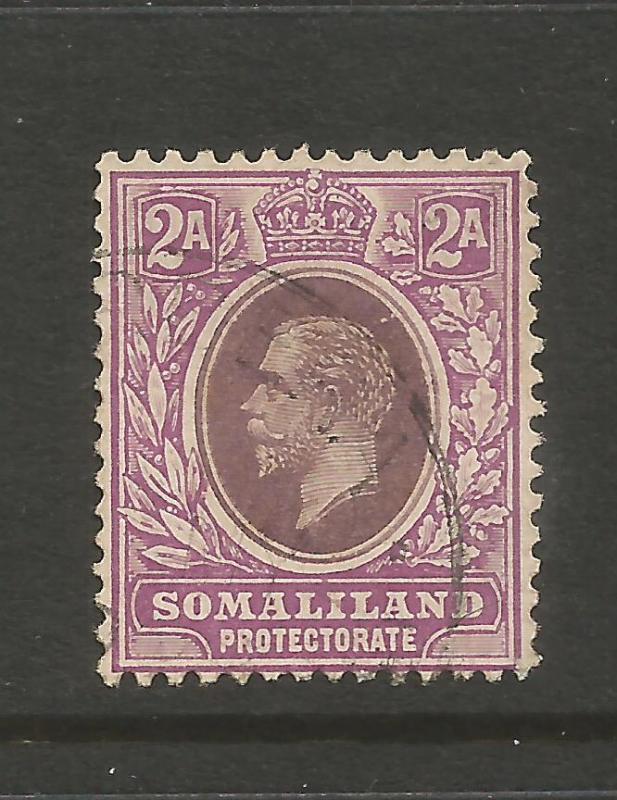  SOMALILAND PROTECTORATE 1912-19  2a  KGV   FU  SG 62