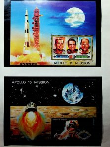 UMM AL QIWAIN Mi BL 41-42 NH 2SOUVENIR SHEET OF 1972 - SPACE - (AF24)