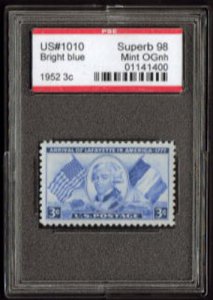 MALACK 1010 SUPERB OG NH, w/PSE (GRADED 98, ENCAPSUL..MORE.. n8306