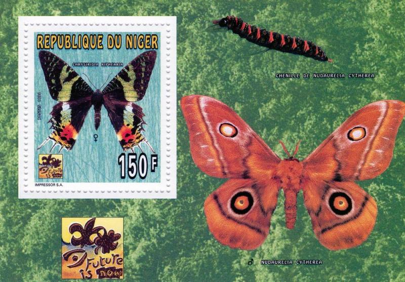 Niger 1996 Butterflies Scouts s/s Perforated mnh.vf Scott#885