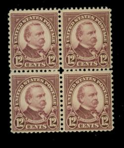 693 MINT Block F-VF OG NH Cat$32