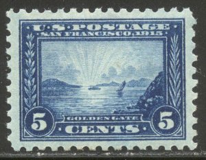 U.S. #403 CHOICE Mint XF NH w/ Cert - 1913 5c Pan-Pacific, P10