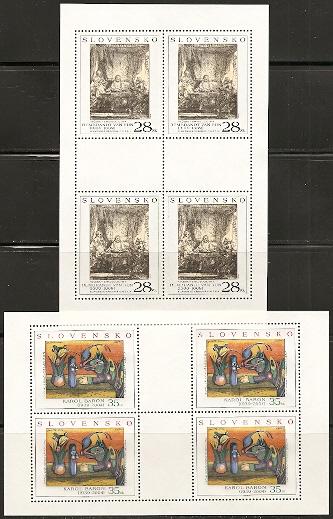 Slovakia 488-9 2005 art m/s NH