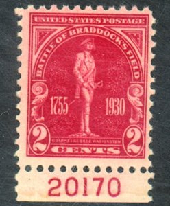 U.S. #688 MINT PL# SINGLE OG NH