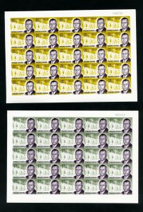 Burundi Stamp #SCB1-6 Rare Imperf Stamp Sheets XF OG NH