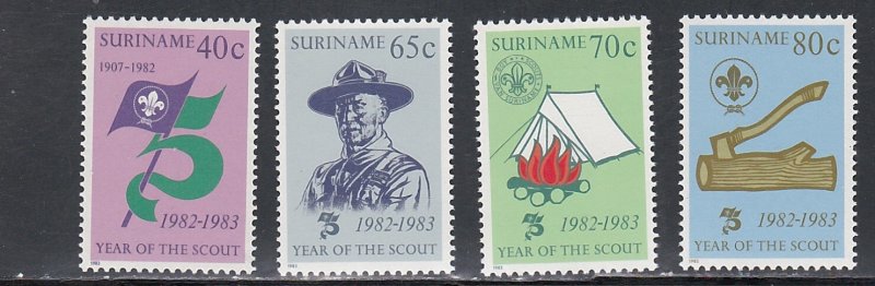 Suriname # 625-628, Scouting Year, Mint NH, 1/2 Cat.