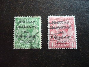 Stamps - Ireland - Scott# 1-2 - Used Part Set of 2 Stamps