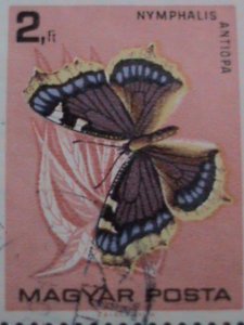 ​HUNGARY STAMP- COLORFUL BEAUTIFUL LOVELY BUTTERFLY  LARGE CTO STAMPS-VF