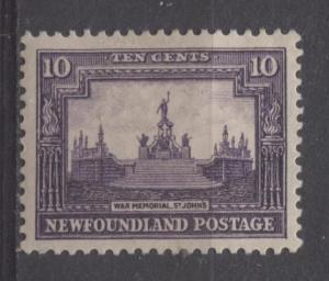 Newfoundland #169 10c Purple 1929 Publicity Re-E. Comb Perf.13.6 x 13.5 VF-75 OG