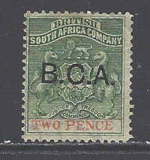 Britich Central Africa Sc # 2 mint hinged (RRS)