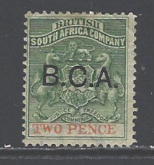Britich Central Africa Sc # 2 mint hinged (RRS)