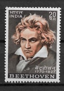 1970 India 529 Ludwig van Beethoven MNH