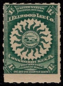 1898 US Private Revenue Scott #- RS292 J.  Ellwood Lee Co. 1 1/4 Cent MNH