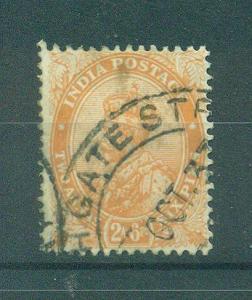 India sc# 100 (1) used cat value $6.00