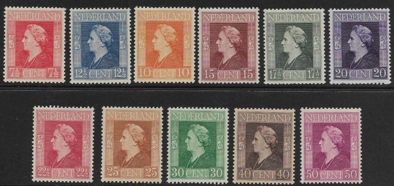 Netherlands - # 266-276 - Queen Wilhelmina - set - MNH (P27)