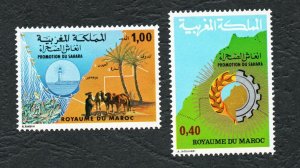 1977 - Morocco - Sahara Development - Palm - Camels - Lighthouse- Fishing- MNH** 