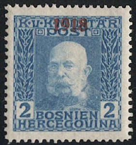 Bosnia & Herzegovina (Austria) 1918 Sc 127 2h Mint MLH  VF