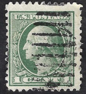 United States #525 1¢ George Washington (1918). Grey green. Fine. Used.