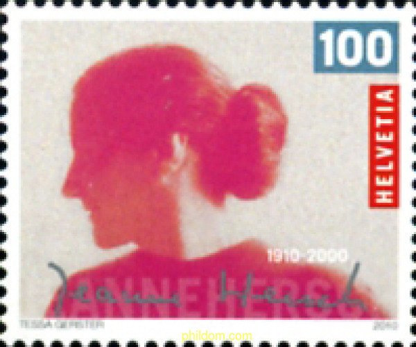 254103 MNH SUIZA 2010 FILOSOFO