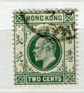 HONG KONG; 1904 early Ed VII issue fine used 2c. value