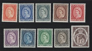 St. Vincent  SHORT SET mlh s.c.#  186-195