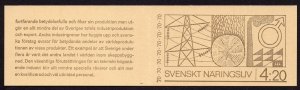Sweden 1979 - Swedish Industrial Life - Ships - Trains - MNH Booklet