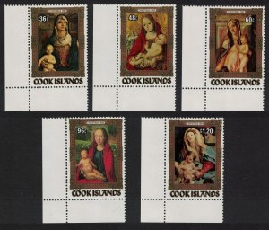 Cook Is. Christmas Paintings 5v Corners 1984 MNH SG#1008-1012