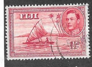 Fiji #132  1 1/2p  King George Vl  (U) CV $3.00