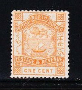 Album Treasures  North Borneo Scott # 36  1c Colony Seal Mint Hinged