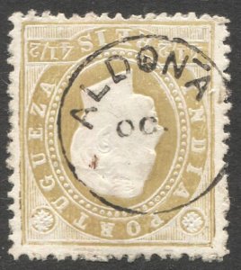 PORTUGESE INDIA  Portugese Colonies 1886  Sc 175  VF 4 1/2r  ALDONA cancel