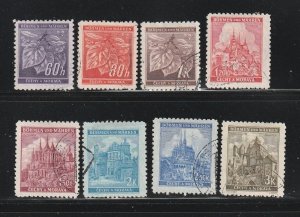 Bohemia and Moravia 49-53C Set U Various (B)