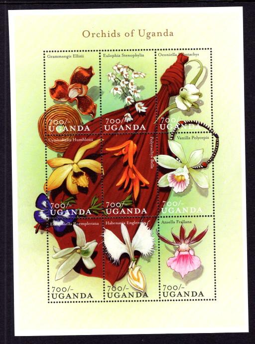 Uganda 1639 Orchids Souvenir Sheet MNH VF