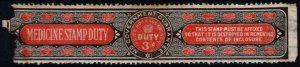 1911 Great Britain Revenue 3 Pence King George V Medicine Duty Used