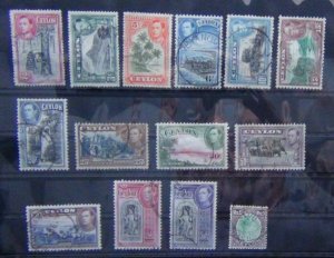 Ceylon 1938 - 1949 set to R5 Used