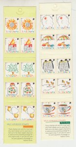 J45834 JL stamps 1997 singapore complete bklt,s mnh set #798a,803a greetingss