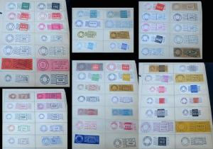 USA Postage Permits Mailomat First Class Package Labels Bulk Rate Collection